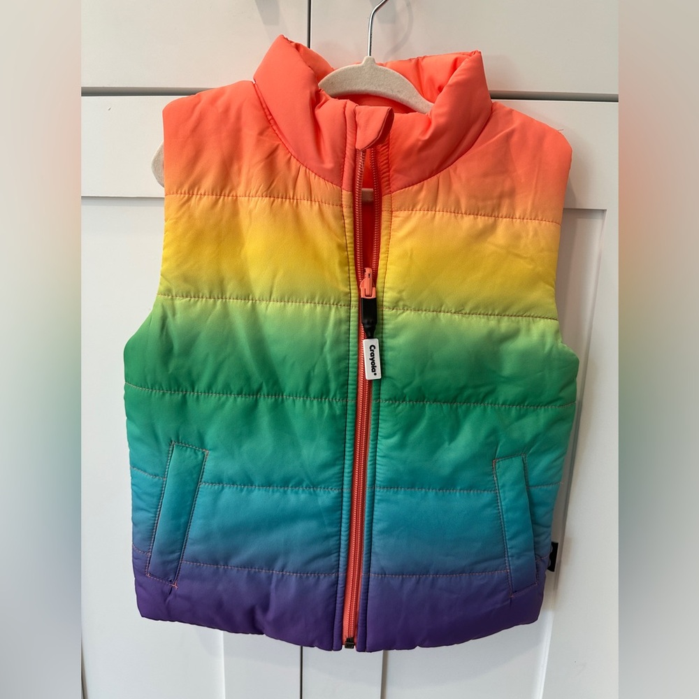 Multicolor Reversible Puffer Vest